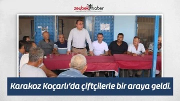 Karakoz Ko&ccedil;arlı&rsquo;da &ccedil;ift&ccedil;ilerle bir araya geldi.