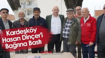 Kardeşk&ouml;y Hasan Din&ccedil;er'i Bağrına Bastı