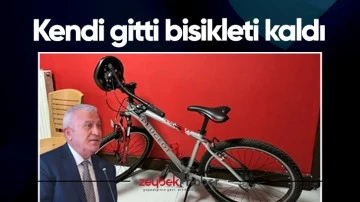 Kendi gitti bisikleti kaldı