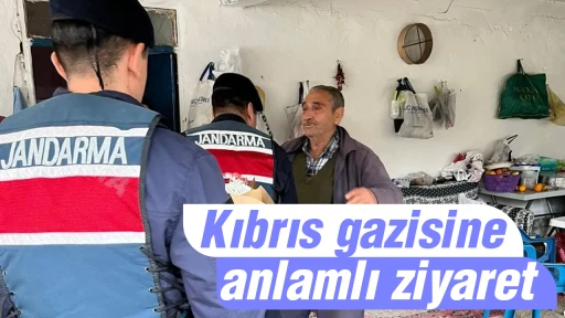 Kıbrıs gazisine anlamlı ziyaret