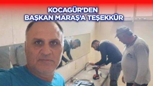 Kocag&uuml;r&rsquo;den Başkan Maraş&rsquo;a teşekk&uuml;r