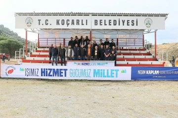 Ko&ccedil;arlı arenası deve g&uuml;reşine hazır
