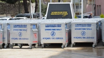 Ko&ccedil;arlı Belediyesi'ne 535 adet &ccedil;&ouml;p konteyneri hibe edildi