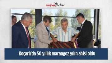 Ko&ccedil;arlı'da 50 yıllık marangoz yılın ahisi oldu