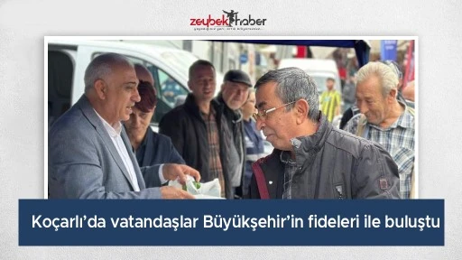 Ko&ccedil;arlı&rsquo;da vatandaşlar B&uuml;y&uuml;kşehir&rsquo;in fideleri ile buluştu