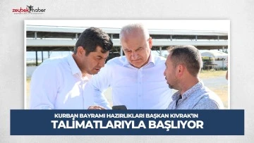 KURBAN BAYRAMI HAZIRLIKLARI BAŞKAN KIVRAK&rsquo;IN TALİMATLARIYLA BAŞLIYOR
