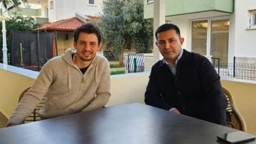 Kuşadası Belediye Başkanı G&uuml;nel, hakem Halil Umut Meler'le g&ouml;r&uuml;şt&uuml;