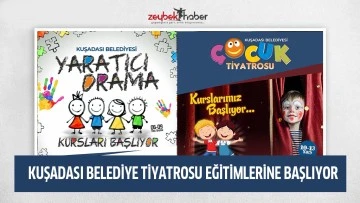 KUŞADASI BELEDİYE TİYATROSU EĞİTİMLERİNE BAŞLIYOR