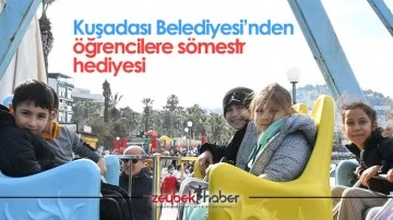 Kuşadası Belediyesi&rsquo;nden &ouml;ğrencilere s&ouml;mestr hediyesi