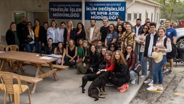 Kuşadası Belediyesi Temizlik İşleri M&uuml;d&uuml;rl&uuml;ğ&uuml;, Erasmus &ouml;ğrencilerini ağırladı