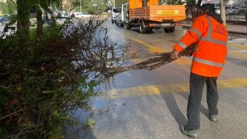Kuşadası Belediyesi t&uuml;m ekipleriyle sahada
