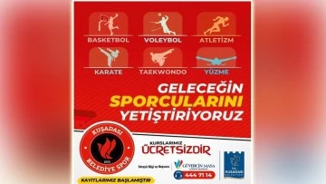 Kuşadası&rsquo;nda Yaz Spor Okulları i&ccedil;in kayıtlar başladı