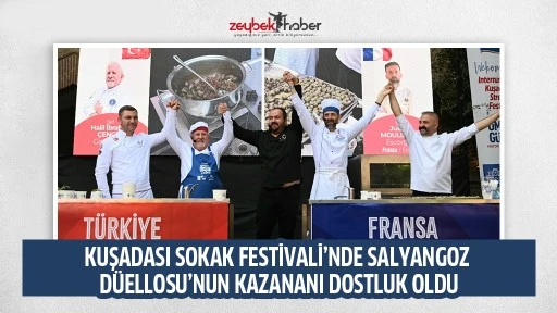 KUŞADASI SOKAK FESTİVALİ&rsquo;NDE SALYANGOZ D&Uuml;ELLOSU&rsquo;NUN KAZANANI DOSTLUK OLDU