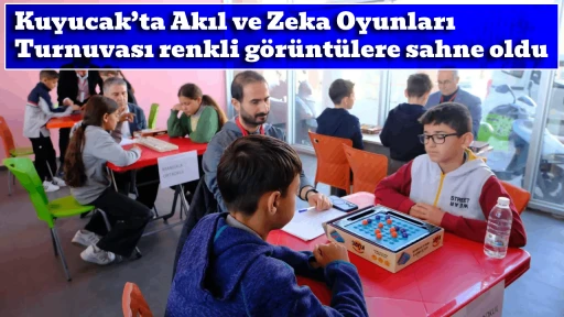 Kuyucak&rsquo;ta Akıl ve Zeka Oyunları Turnuvası renkli g&ouml;r&uuml;nt&uuml;lere sahne oldu