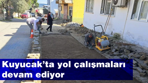 Kuyucak&rsquo;ta yol &ccedil;alışmaları devam ediyor