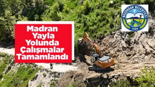 Madran Yayla Yolunda Çalışmalar Tamamlandı