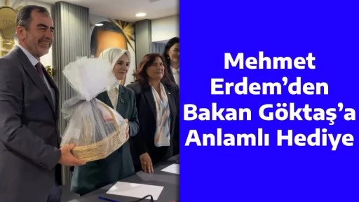 Mehmet Erdem&rsquo;den Bakan G&ouml;ktaş&rsquo;a Anlamlı Hediye