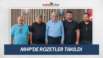 MHP Aydın&rsquo;da rozetler takıldı