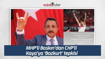 MHP&rsquo;li Baskın&rsquo;dan CHP&rsquo;li Kaya&rsquo;ya &lsquo;Bozkurt&rsquo; tepkisi
