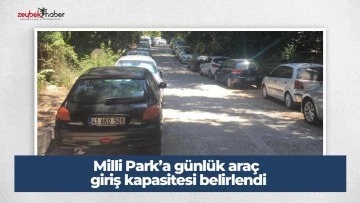 Milli Park&rsquo;a g&uuml;nl&uuml;k ara&ccedil; giriş kapasitesi belirlendi
