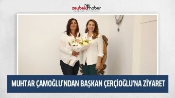 MUHTAR &Ccedil;AMOĞLU&rsquo;NDAN BAŞKAN &Ccedil;ER&Ccedil;İOĞLU'NA ZİYARET