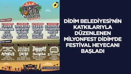 M&uuml;zik ve Spor Festivali&rsquo;nin İlk G&uuml;n&uuml;nde İki Sahnede On Farklı Performans