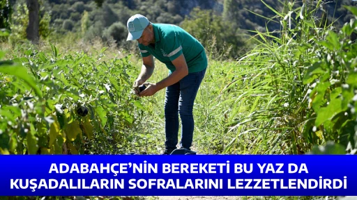 ADABAH&Ccedil;E&rsquo;NİN BEREKETİ BU YAZ DA KUŞADALILARIN SOFRALARINI LEZZETLENDİRDİ