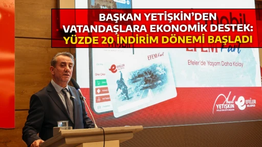 BAŞKAN YETİŞKİN&rsquo;DEN VATANDAŞLARA EKONOMİK DESTEK: Y&Uuml;ZDE 20 İNDİRİM D&Ouml;NEMİ BAŞLADI