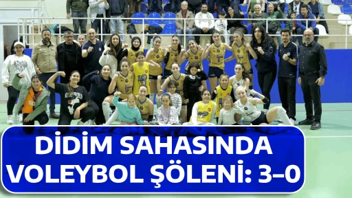 DİDİM SAHASINDA VOLEYBOL Ş&Ouml;LENİ: 3&ndash;0