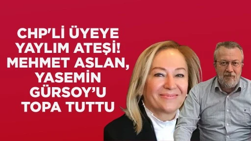 CHP'Lİ ÜYEYE YAYLIM ATEŞİ! MEHMET ASLAN, YASEMİN GÜRSOY’U TOPA TUTTU