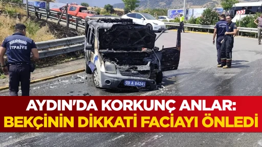 AYDIN'DA KORKUN&Ccedil; ANLAR: BEK&Ccedil;İNİN DİKKATİ FACİAYI &Ouml;NLEDİ