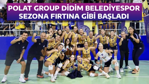 POLAT GROUP DİDİM BELEDİYESPOR SEZONA FIRTINA GİBİ BAŞLADI: 3-0!