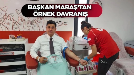 BAŞKAN MARAŞ&rsquo;TAN &Ouml;RNEK DAVRANIŞ