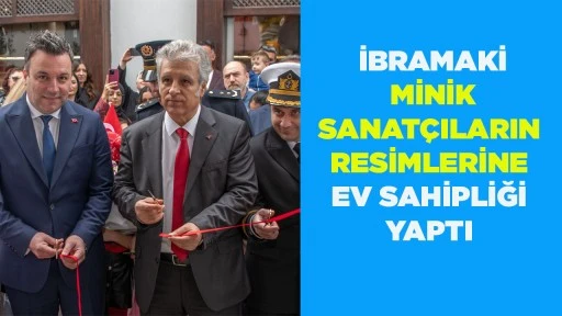  İBRAMAKİ MİNİK SANAT&Ccedil;ILARIN RESİMLERİNE EV SAHİPLİĞİ YAPTI