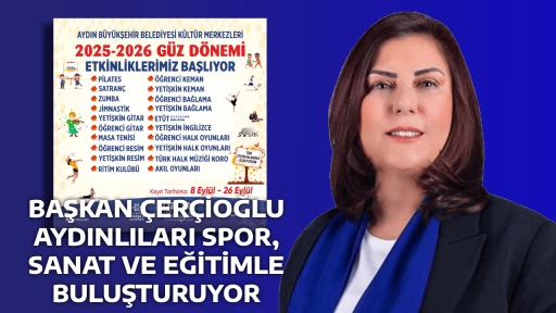 BAŞKAN &Ccedil;ER&Ccedil;İOĞLU AYDINLILARI SPOR, SANAT VE EĞİTİMLE BULUŞTURUYOR