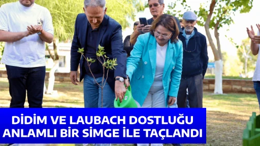 DİDİM VE LAUBACH DOSTLUĞU ANLAMLI BİR SİMGE İLE TA&Ccedil;LANDI