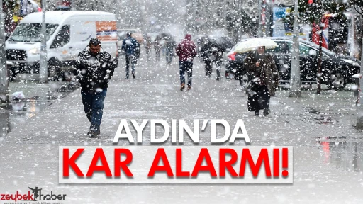AYDIN'DA KAR ALARMI!