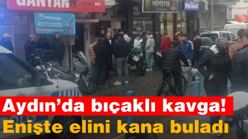 Aydın&rsquo;da bıçaklı kavga: Enişte elini kana buladı