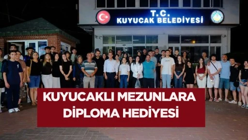 KUYUCAKLI MEZUNLARA DİPLOMA HEDİYESİ