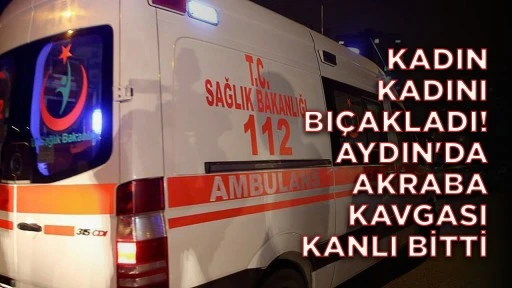 KADIN KADINI BIÇAKLADI! AYDIN'DA AKRABA KAVGASI KANLI BİTTİ