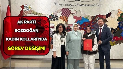 AK PARTİ BOZDOĞAN KADIN KOLLARI&rsquo;NDA G&Ouml;REV DEĞİŞİMİ