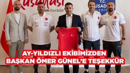 AY-YILDIZLI EKİBİMİZDEN BAŞKAN &Ouml;MER G&Uuml;NEL&rsquo;E TEŞEKK&Uuml;R
