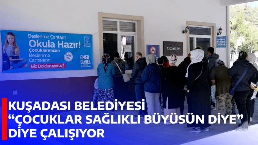 KUŞADASI BELEDİYESİ &ldquo;&Ccedil;OCUKLAR SAĞLIKLI B&Uuml;Y&Uuml;S&Uuml;N DİYE&rdquo; DİYE &Ccedil;ALIŞIYOR 