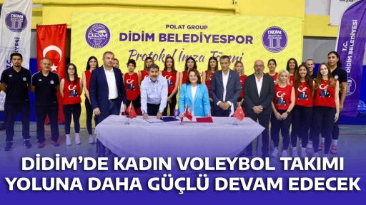 DİDİM&rsquo;DE KADIN VOLEYBOL TAKIMI YOLUNA DAHA G&Uuml;&Ccedil;L&Uuml; DEVAM EDECEK