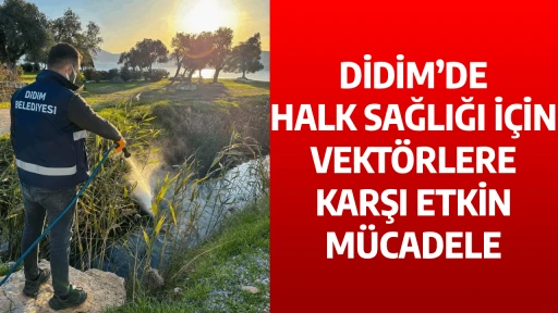 DİDİM&rsquo;DE HALK SAĞLIĞI İ&Ccedil;İN VEKT&Ouml;RLERE KARŞI ETKİN M&Uuml;CADELE