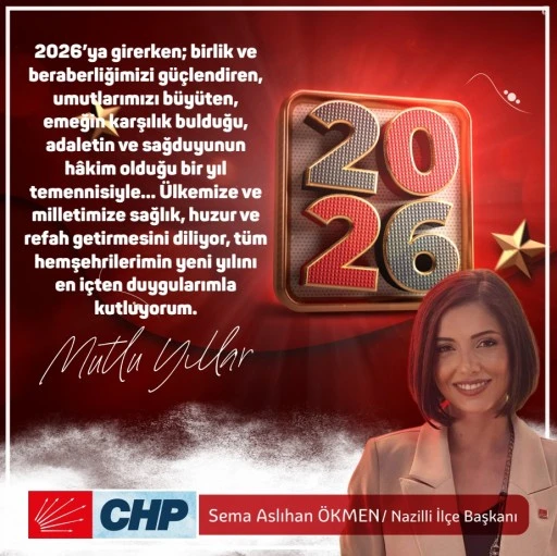 ASLI &Ouml;KMEN&rsquo;DEN YENİ YIL MESAJI: &ldquo;HALK YOKSULLAŞIRKEN İKTİDAR SEYREDİYOR&rdquo;