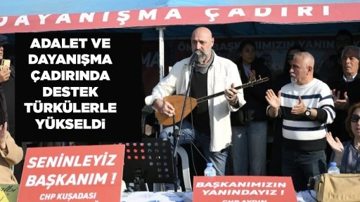 ADALET VE DAYANIŞMA &Ccedil;ADIRINDA DESTEK T&Uuml;RK&Uuml;LERLE Y&Uuml;KSELDİ