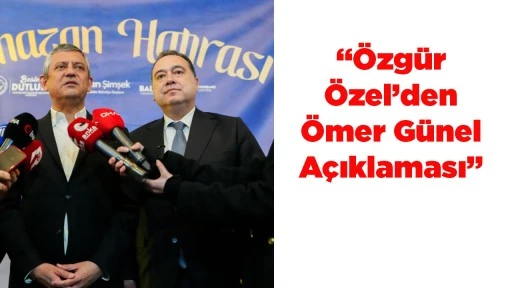 CHP GENEL BAŞKAN &Ouml;ZG&Uuml;R &Ouml;ZEL:&ldquo;ALLAH, &Ouml;MER G&Uuml;NEL&rsquo;E BUNLARI YAPMAYI SİYASİ PAZARLIK KONUSU YAPAN TOPUKLAYANI DA BİLDİĞİ GİBİ YAPSIN"