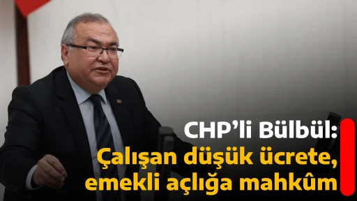CHP&rsquo;li B&uuml;lb&uuml;l: &Ccedil;alışan d&uuml;ş&uuml;k &uuml;crete, emekli a&ccedil;lığa mahk&ucirc;m