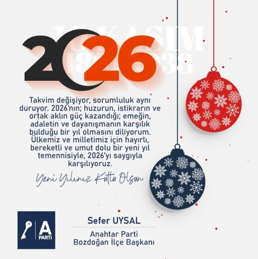 SEFER UYSAL&rsquo;DAN YENİ YIL MESAJI
